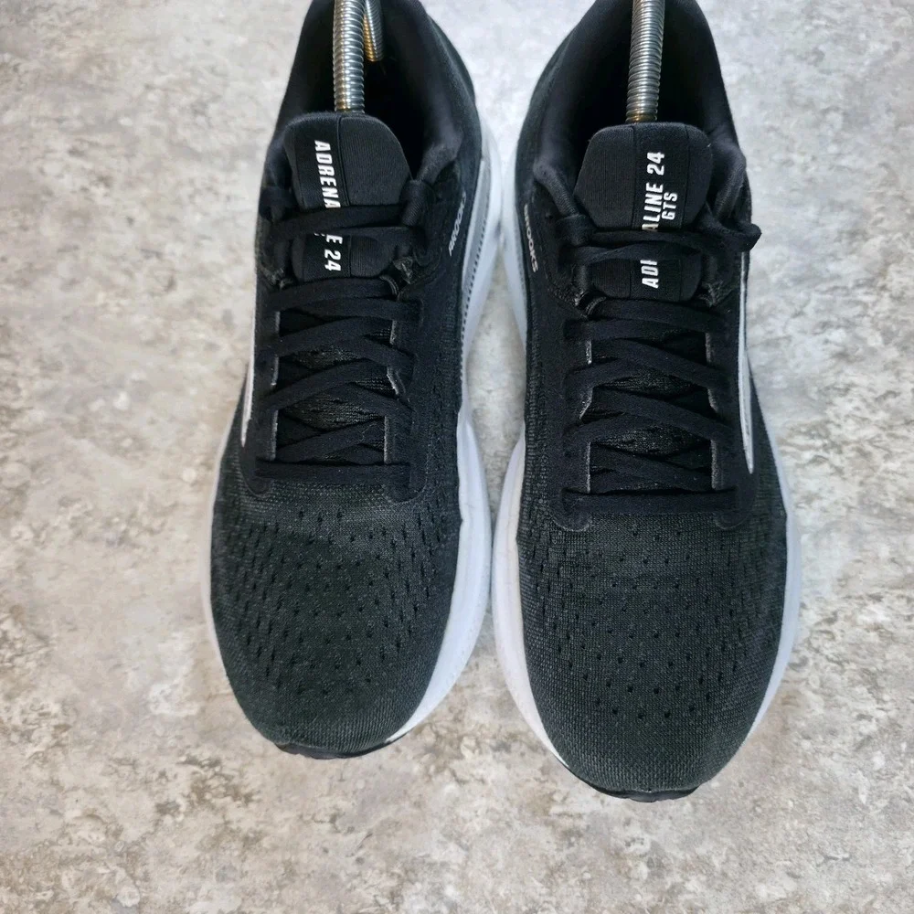 Brooks Adrenaline GTS 24 Mens 8‎ / Womens 9.5 Black Running Shoes 1104371D087